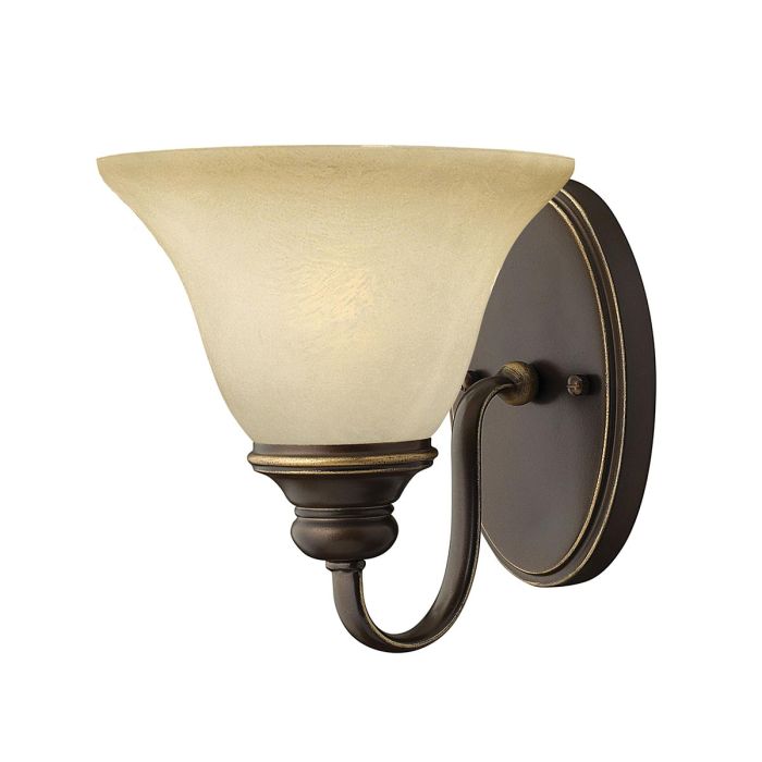 Cello 1 Light Wall Light Antique Bronze - HK-CELLO1
