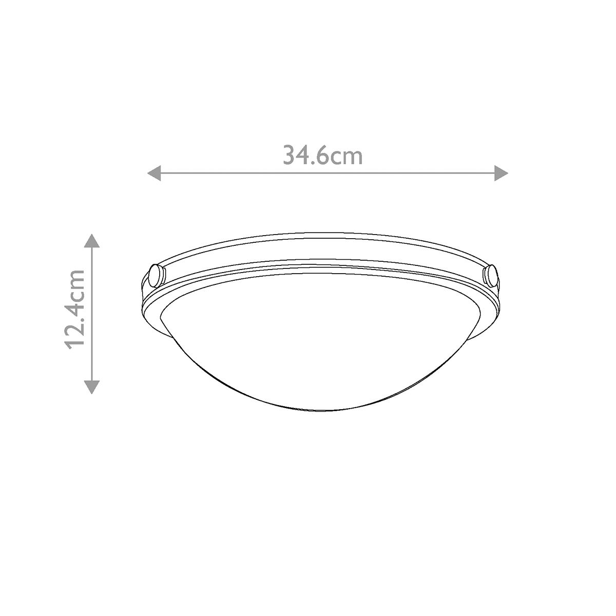 Collier 2 Light Small Flush Mount Light Heritage Brass - HK-COLLIER-F-S