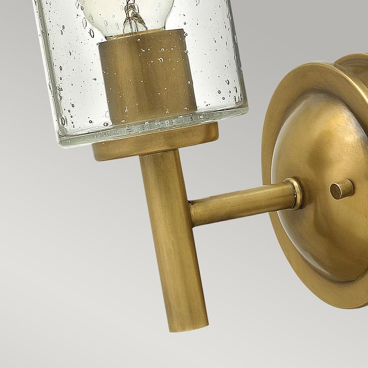 Collier 1 Light Wall Light Heritage Brass - HK-COLLIER1