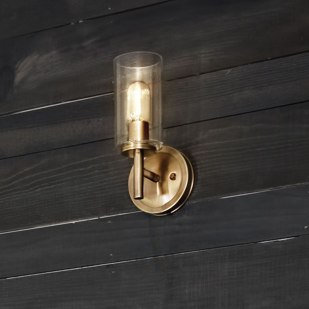 Collier 1 Light Wall Light Heritage Brass - HK-COLLIER1