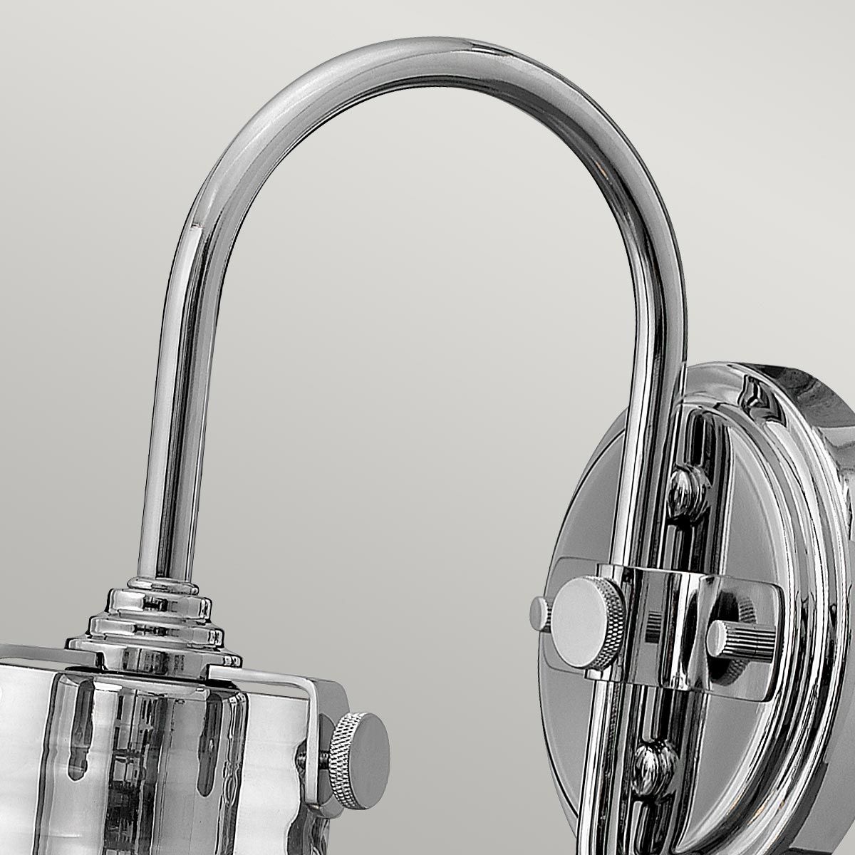 Congress Clear Glass Wall Light Chrome - HK-CONGRESS1-A-CM