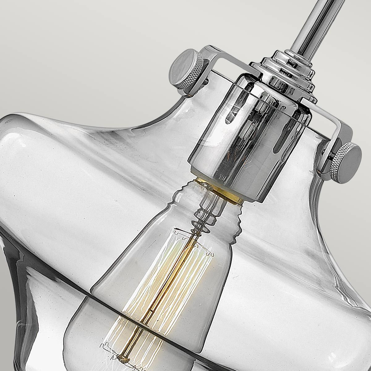 Congress Clear Tiered Glass Wall Light Chrome - HK-CONGRESS1-B-CM