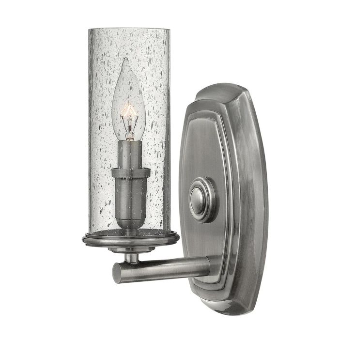 Dakota 1 Light Wall Light Polished Antique Nickel - HK-DAKOTA1