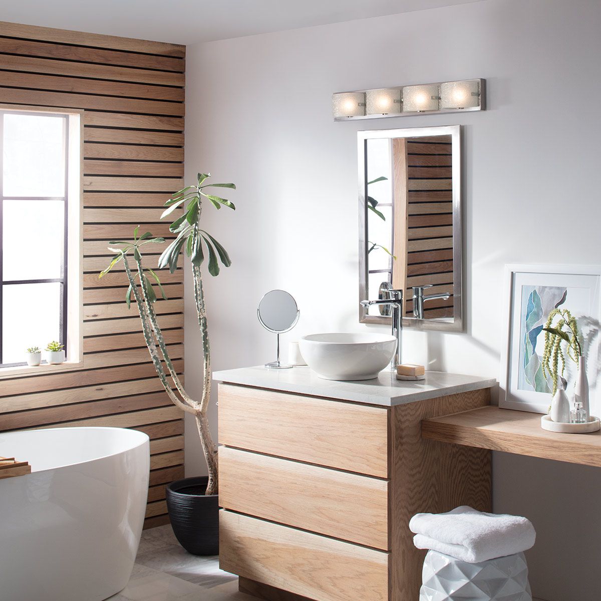 Daphne 4 Vanity Light Polished Chrome - HK-DAPHNE4-BATH