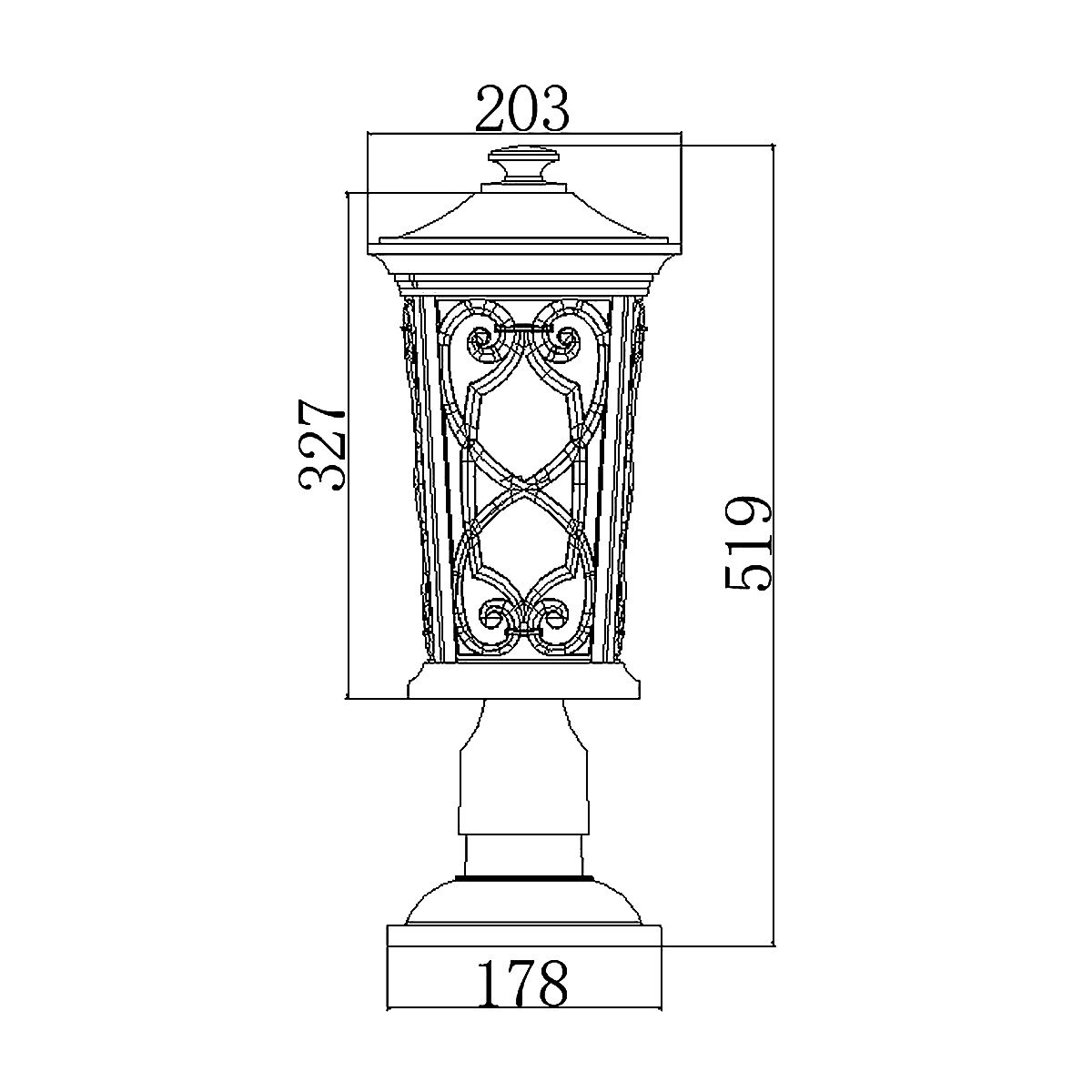 Enzo Small Pedestal Light Autumn - HK-ENZO3-S