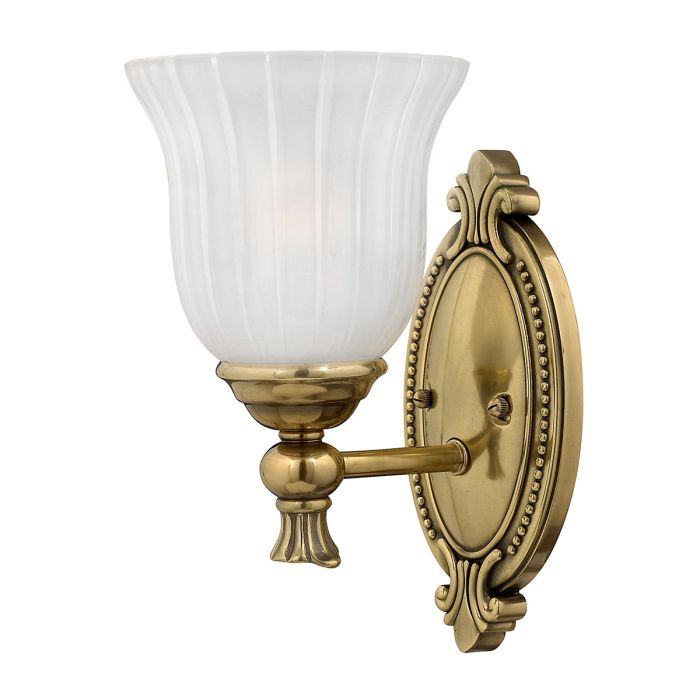 Francoise 1 Vanity Light Burnished Brass - HK-FRANCOISE1-BATH