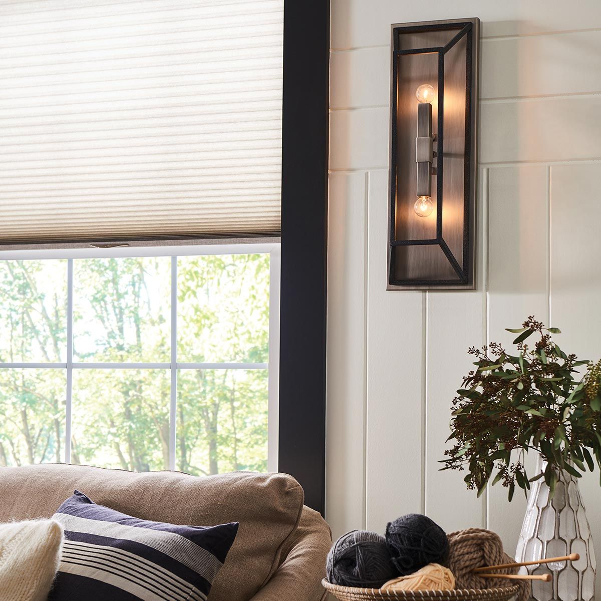Fulton 2 Light Wall Light Bronze & Brass - HK-FULTON2