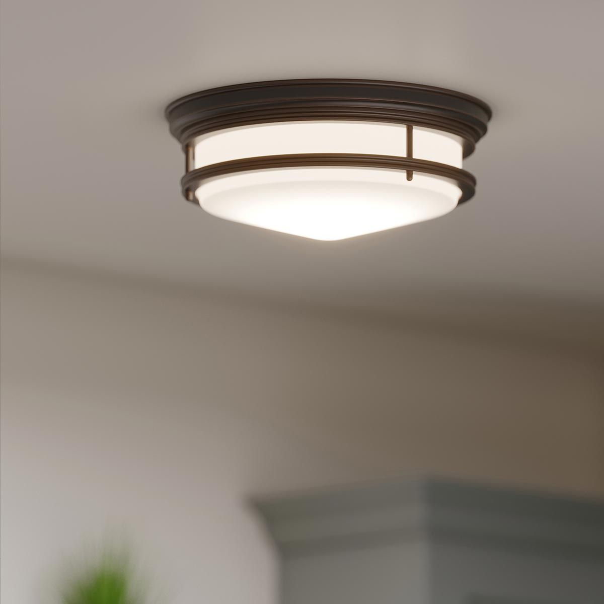 Hadley 3 Light Flush Mount Light Oil Rubbed Bronze - HK-HADLEY-F-OZ