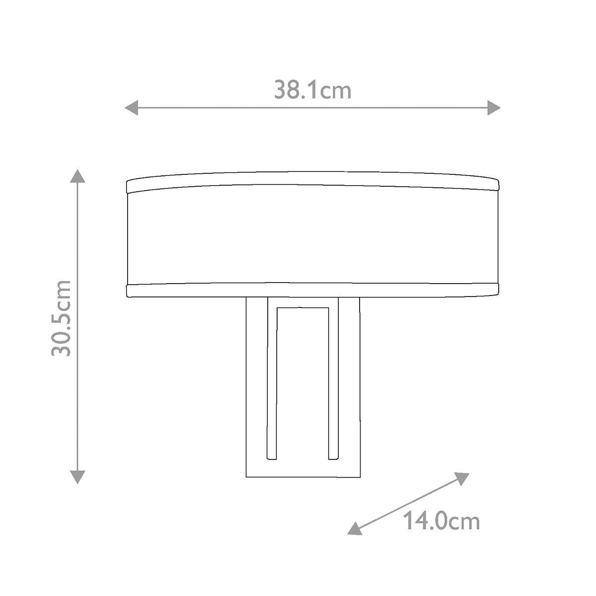 Hampton 2 Light Wall Light Antique Nickel & Ivory Shades - HK-HAMPTON2