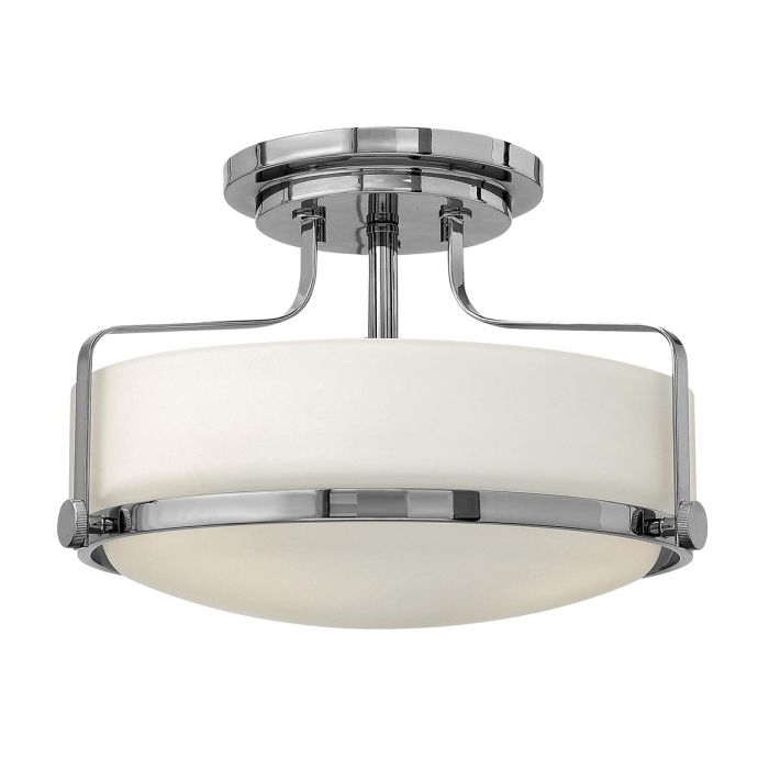 Harper 3 Light Small Semi-Flush Mount Light Polished Chrome - HK-HARPER-SFS-CM