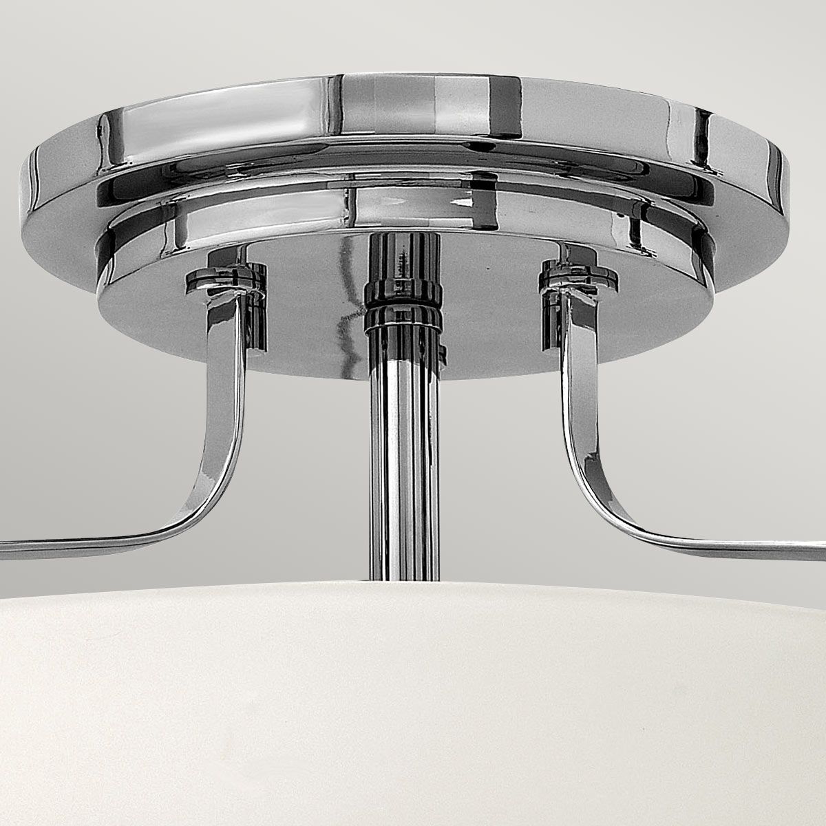 Harper 3 Light Small Semi-Flush Mount Light Polished Chrome - HK-HARPER-SFS-CM