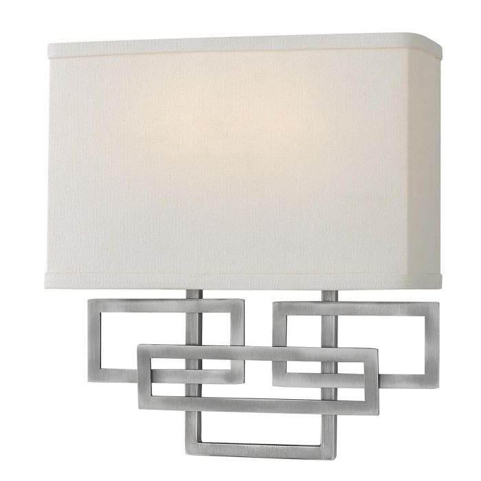 Lanza 2 Light Wall Light Antique Nickel - HK-LANZA2-AN