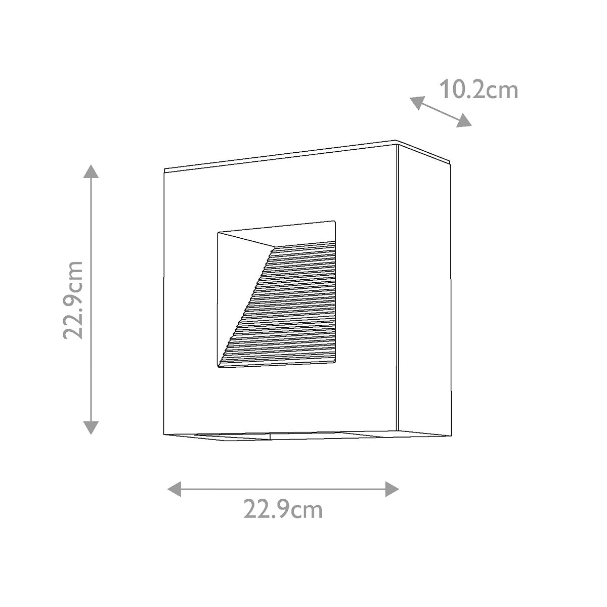 Luna Small LED Wall Light Satin Black - HK-LUNA-S-SK
