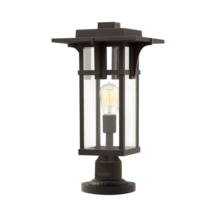 Manhattan Pedestal Light Oil Rubbed Bronze - HK-MANHATTAN3-M