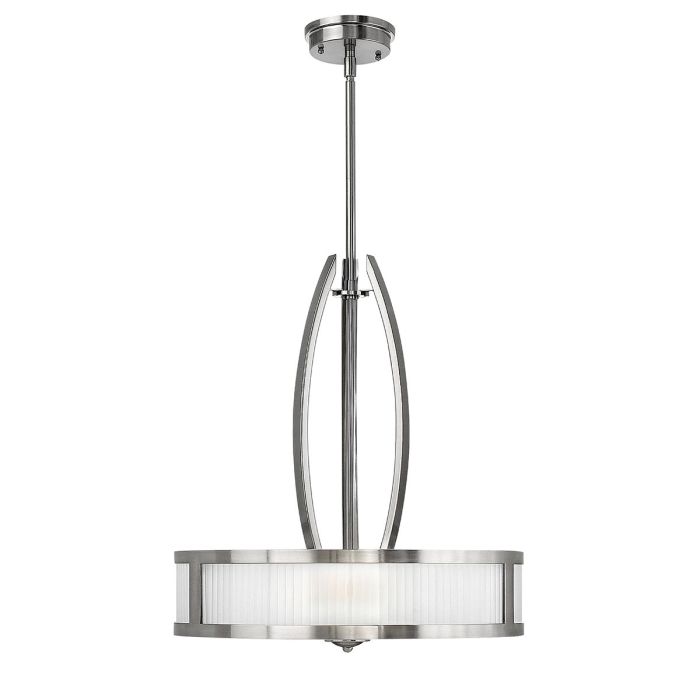 Meridian 3 Light Pendant Brushed Nickel - HK-MERIDIAN-P
