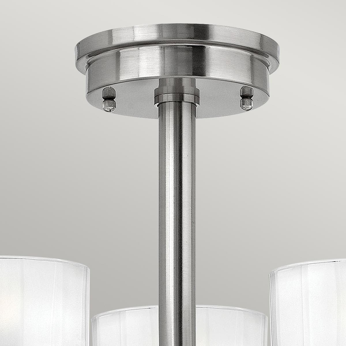 Meridian 3 Light Semi Flush Mount Light Brushed Nickel - HK-MERIDIAN-SF