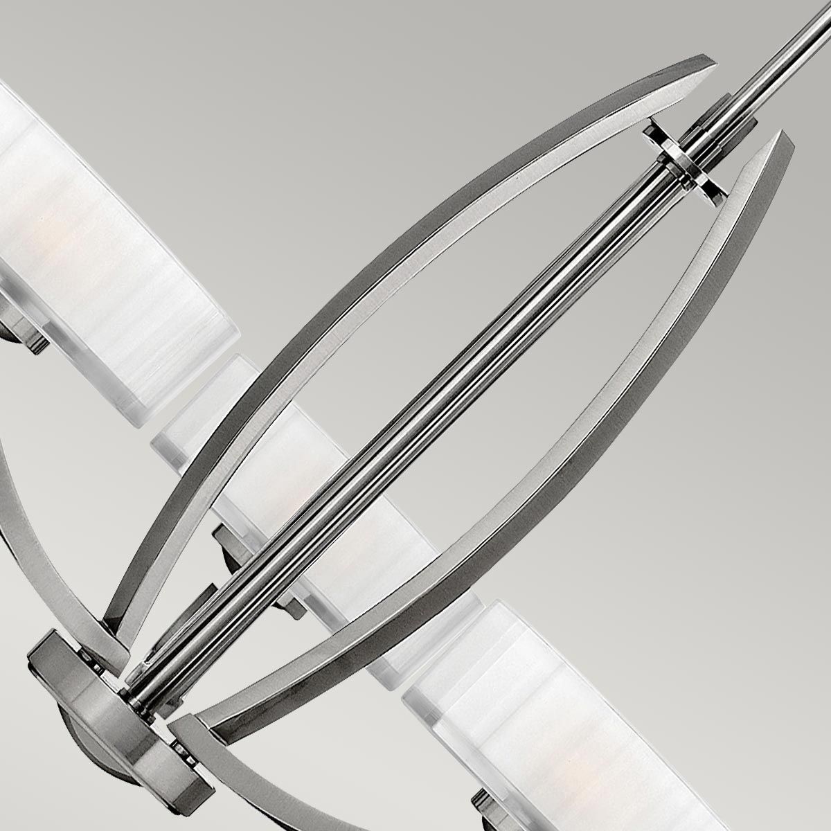 Meridian 3 Light Chandelier Brushed Nickel - HK-MERIDIAN3