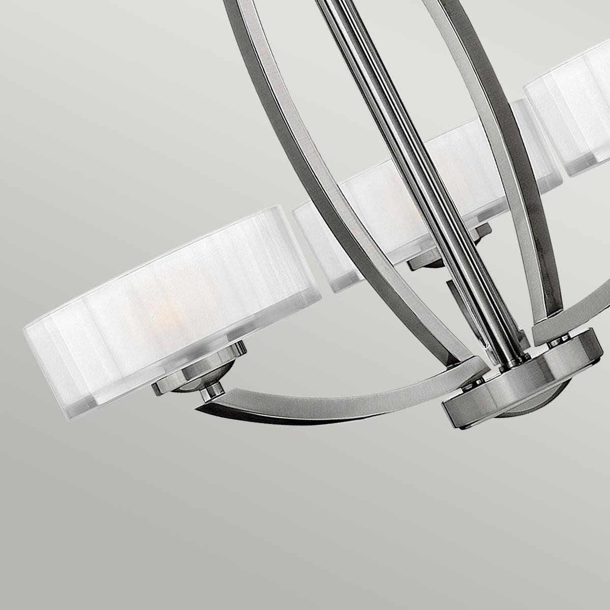 Meridian 3 Light Chandelier Brushed Nickel - HK-MERIDIAN3