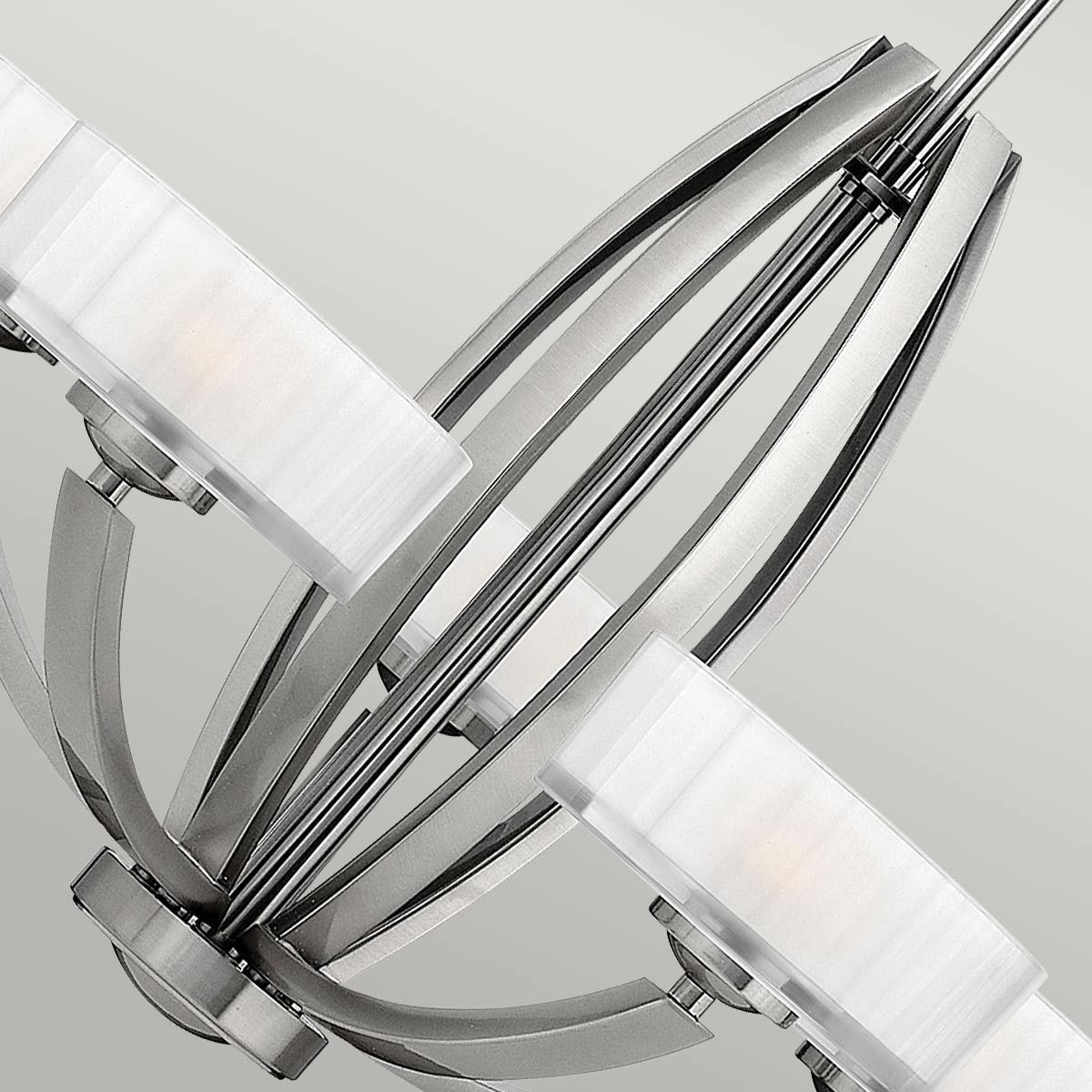 Meridian 5 Light Chandelier Brushed Nickel - HK-MERIDIAN5