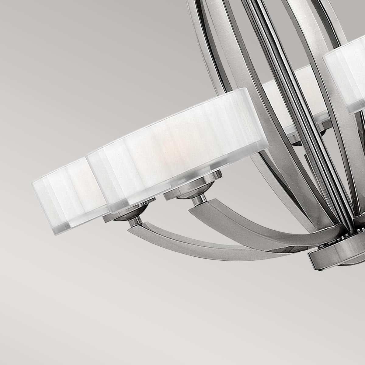 Meridian 5 Light Chandelier Brushed Nickel - HK-MERIDIAN5