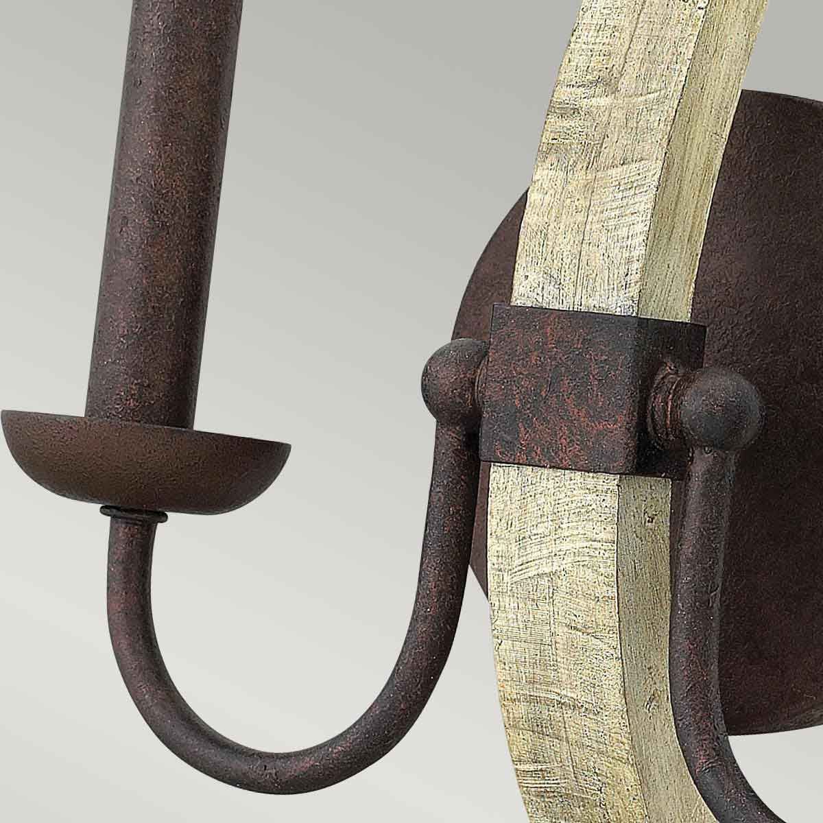 Middlefield 2 Light Wall Light Iron Rust - HK-MIDDLEFIELD2