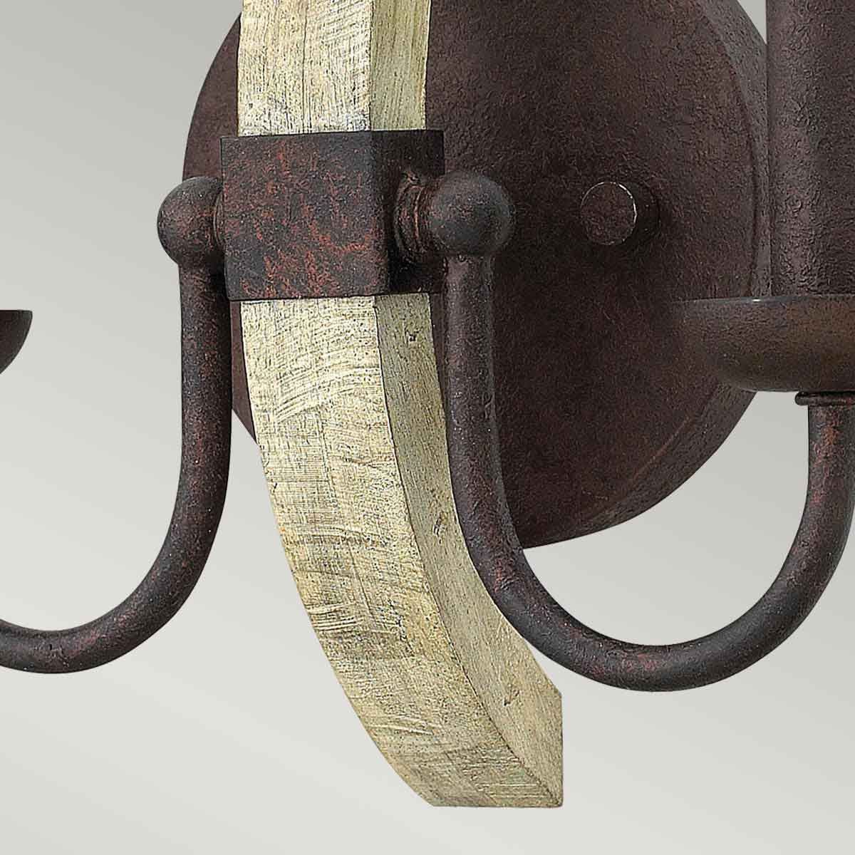 Middlefield 2 Light Wall Light Iron Rust - HK-MIDDLEFIELD2