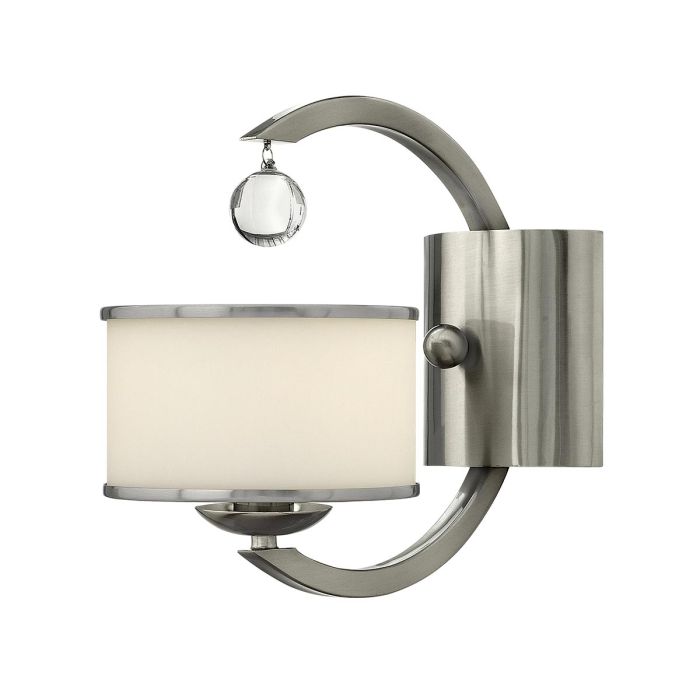 Monaco 1 Light Wall Light Brushed Nickel - HK-MONACO1