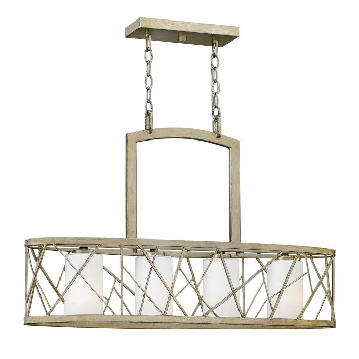 Nest 4 Light Island Pendant Silver Leaf - HK-NEST4-ISLE-SL