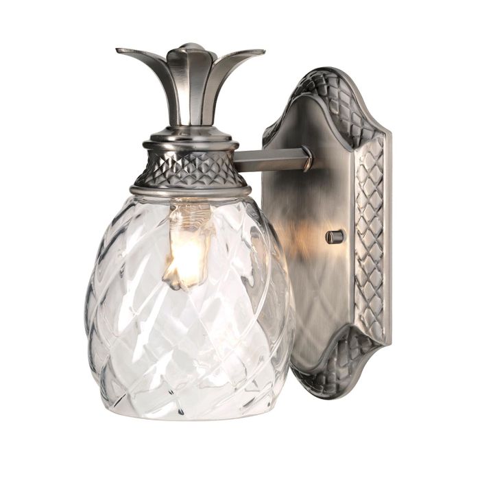 Plantation Light Wall Light Polished Antique Nickel - HK-PLANT-BATH-PL