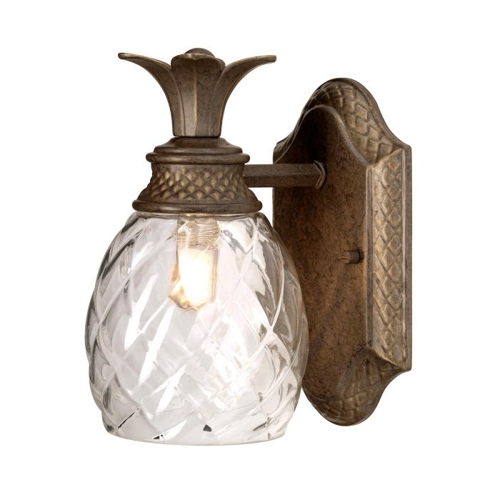 Plantation Light Wall Light Polished Pearl Bronze - HK-PLANT-BATH-PZ