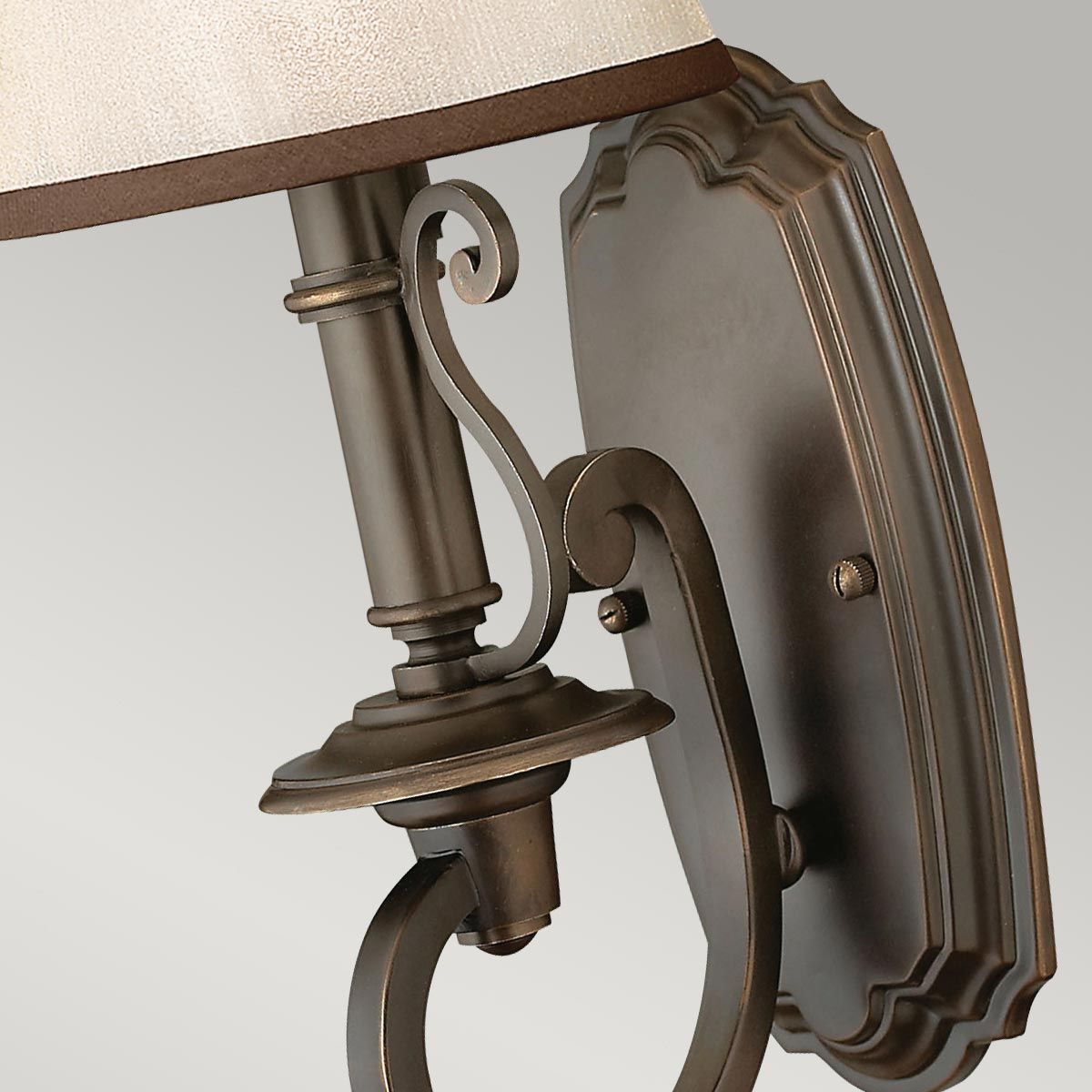 Plymouth 1 Light Wall Light Olde Bronze - HK-PLYMOUTH1