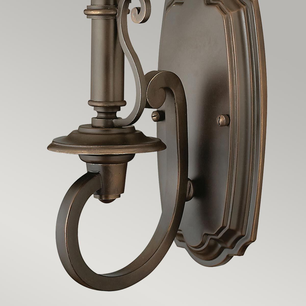 Plymouth 1 Light Wall Light Olde Bronze - HK-PLYMOUTH1