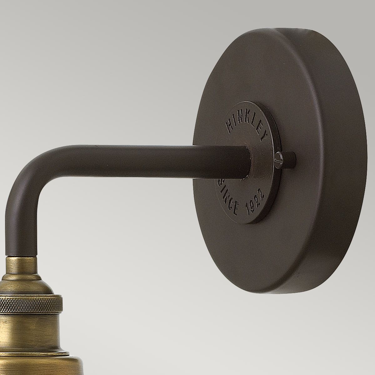 Rigby 1 Light Wall Light Buckeye Bronze & Brass - HK-RIGBY1-KZ