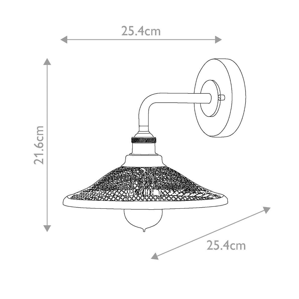 Rigby 1 Light Wall Light Buckeye Bronze & Brass - HK-RIGBY1-KZ