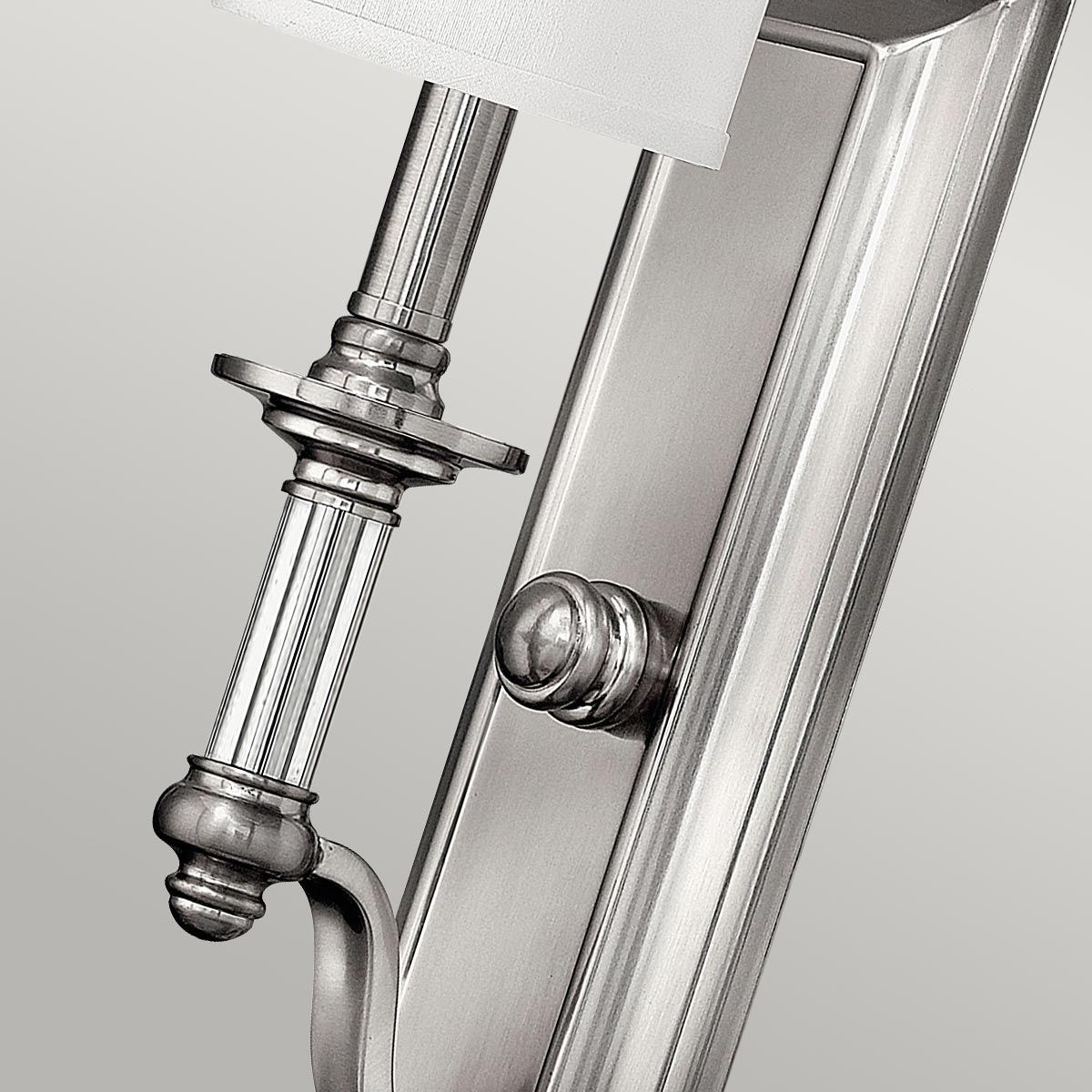 Sussex 1 Light Wall Light Brushed Nickel - HK-SUSSEX1