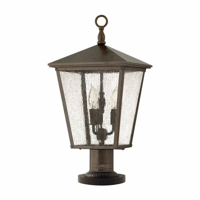 Trellis 3 Light Large Pedestal Regency Bronze - HK-TRELLIS3-L