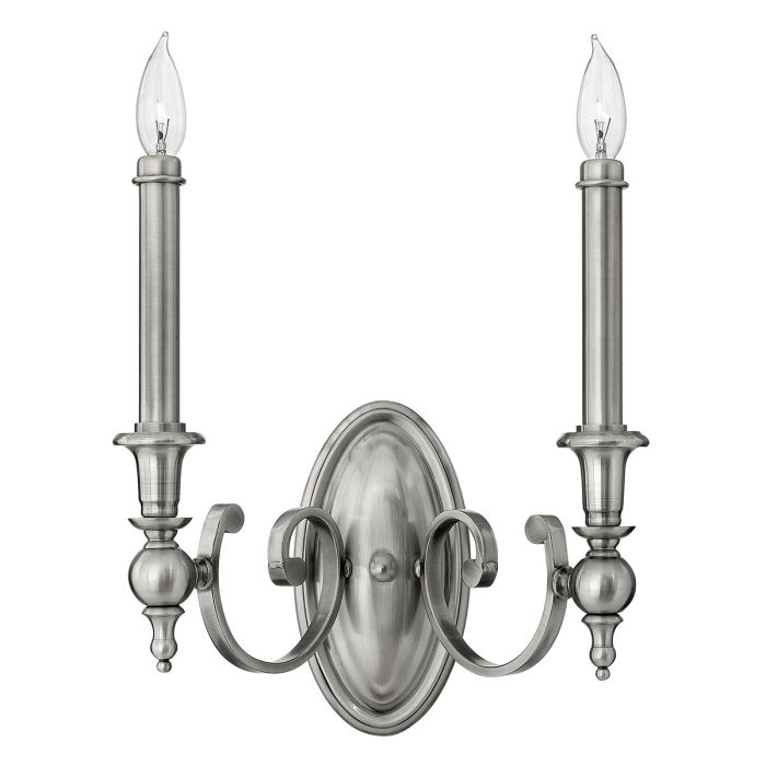 Yorktown 2 Light Wall Light Antique Nickel - HK-YORKTOWN2