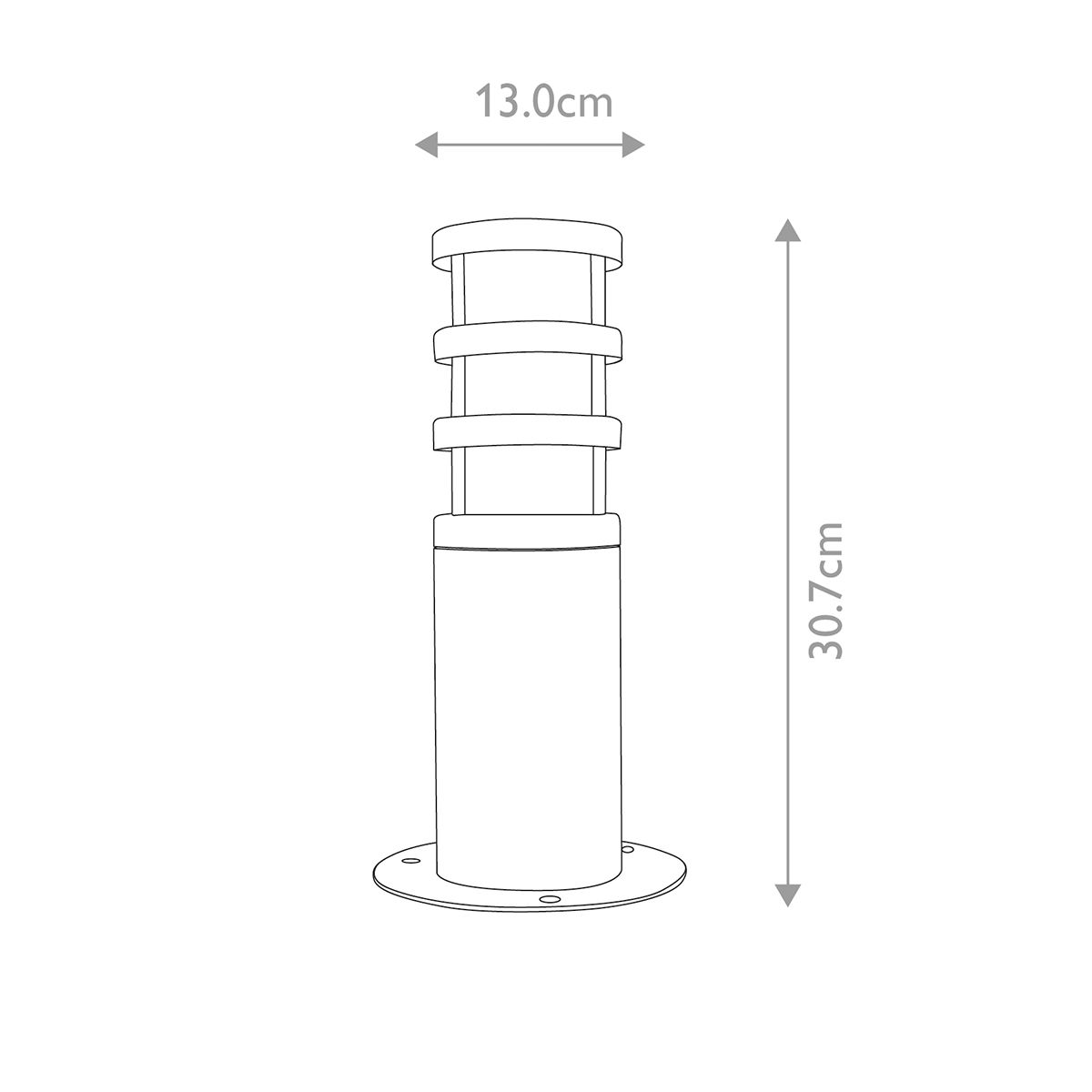 Hornbaek Pedestal Lantern Black - HORNBAEK-PED