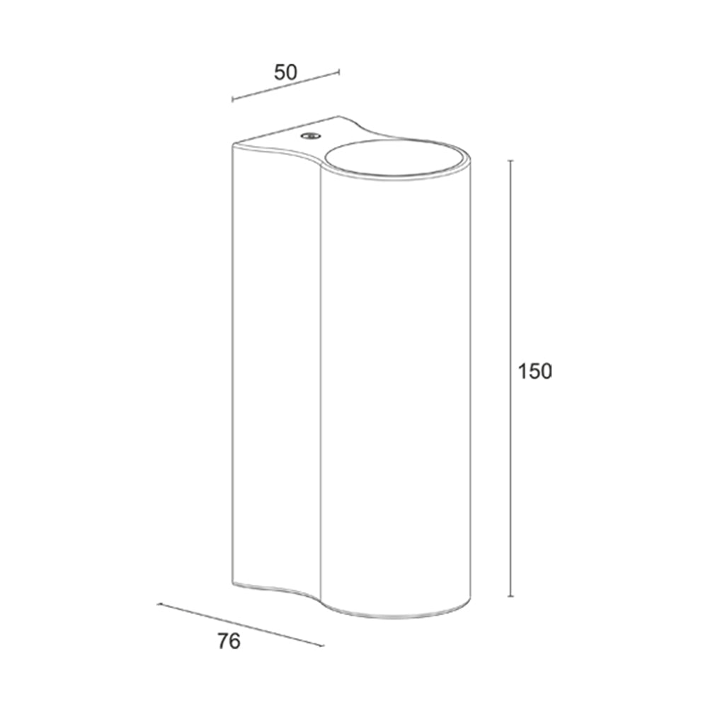 Buy Exterior Wall Lights Australia Intono 2.1 Exterior Wall Light Honey 6W CRI90 Aluminium 4000K - NT2110