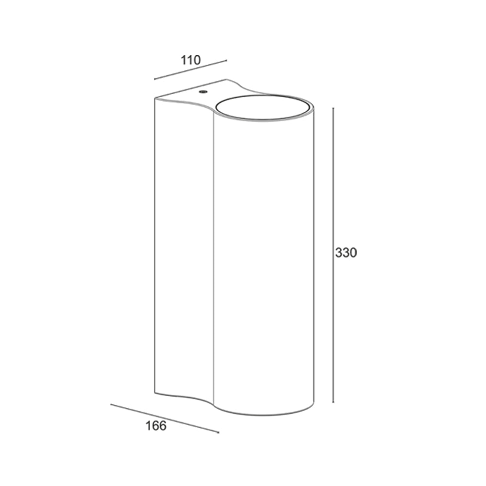 Buy Exterior Wall Lights Australia Intono 4.1 Exterior Wall Light Honey 19W CRI90 0/1-10V Aluminium 3000K - NT41100