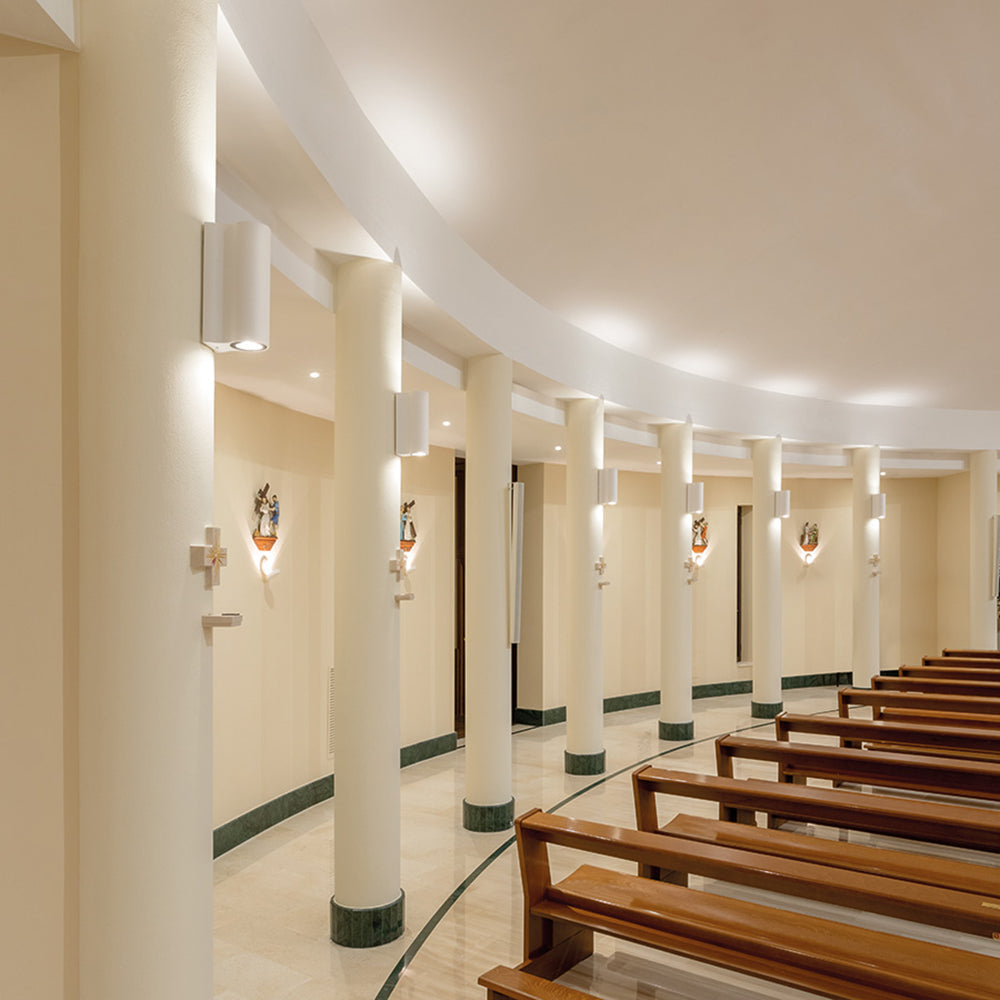 Buy Up / Down Wall Lights Australia Intono 4.2 Up & Down Wall Light Honey 38W CRI90 0/1-10V Aluminium 4000K - NT4210