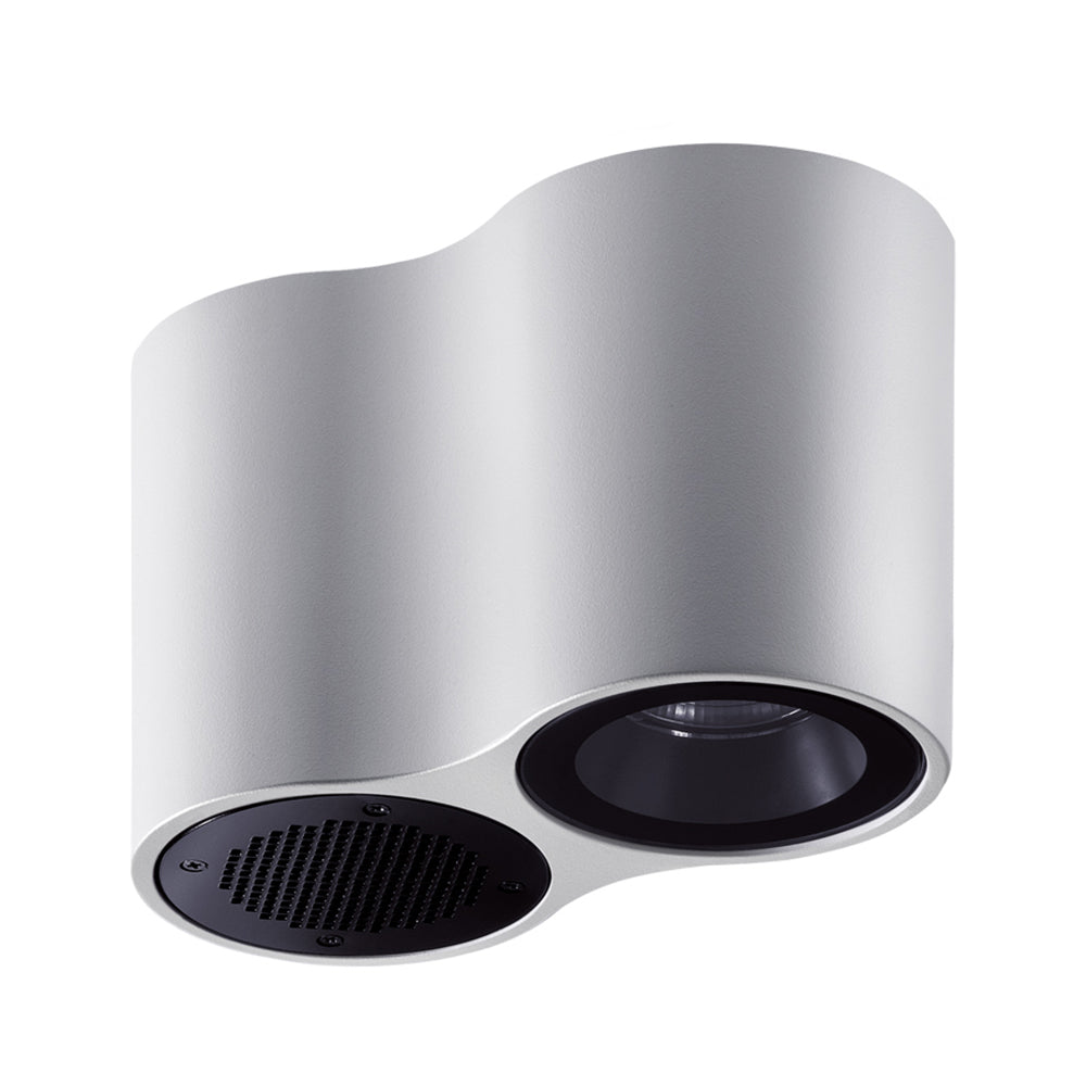 Intono C In 3.9 Close To Ceiling Light With Speaker 24V CRI80 Aluminium - NC3900