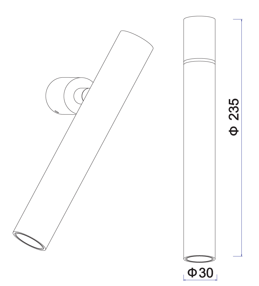 Kamila LED Spotlight 8W 3000K White - SI A/KAMILA/8W/24D/3K/WHITE