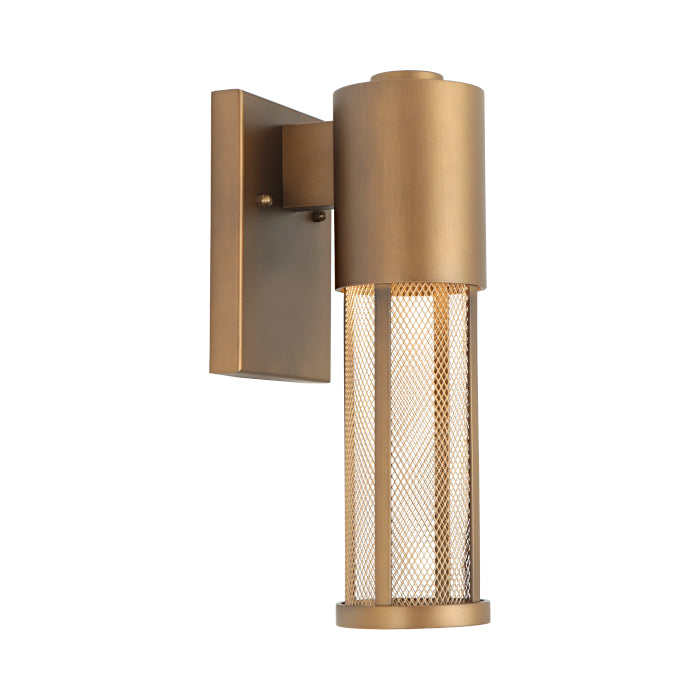 Kassel Exterior Wall Light Aged Brass - KASS1EAGB
