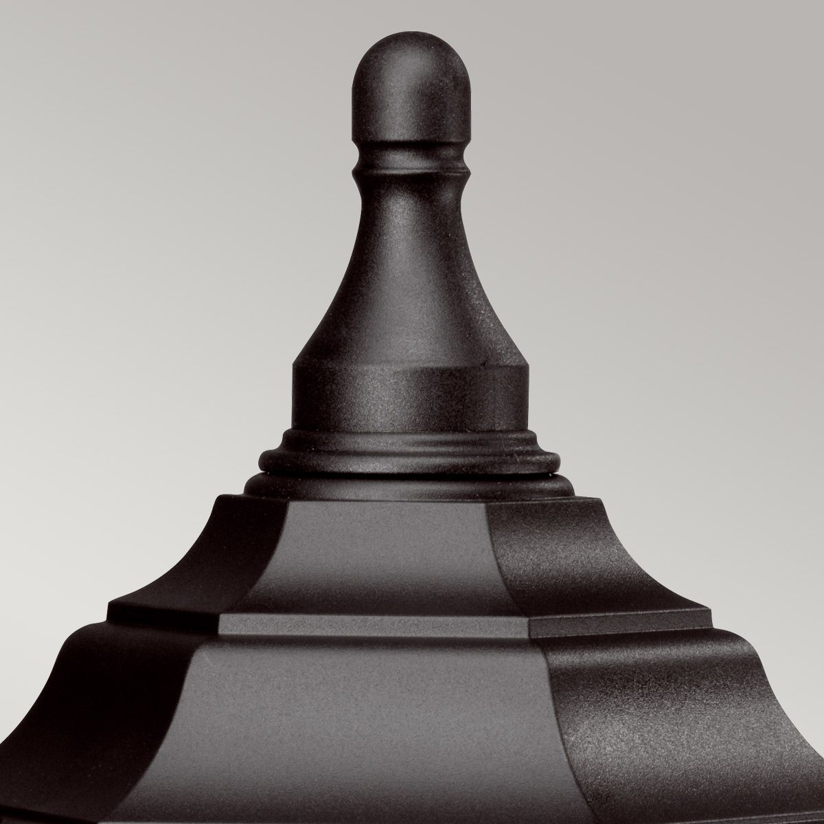 Kinsale Pedestal Lantern Black - KINSALE-PED-POR