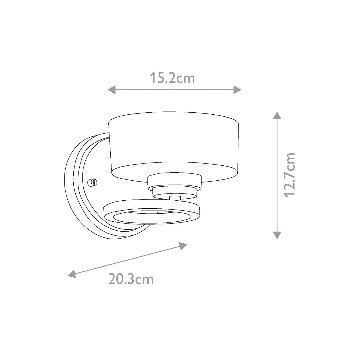 Aleeka Wall Light Classic Pewter - KL-ALEEKA1