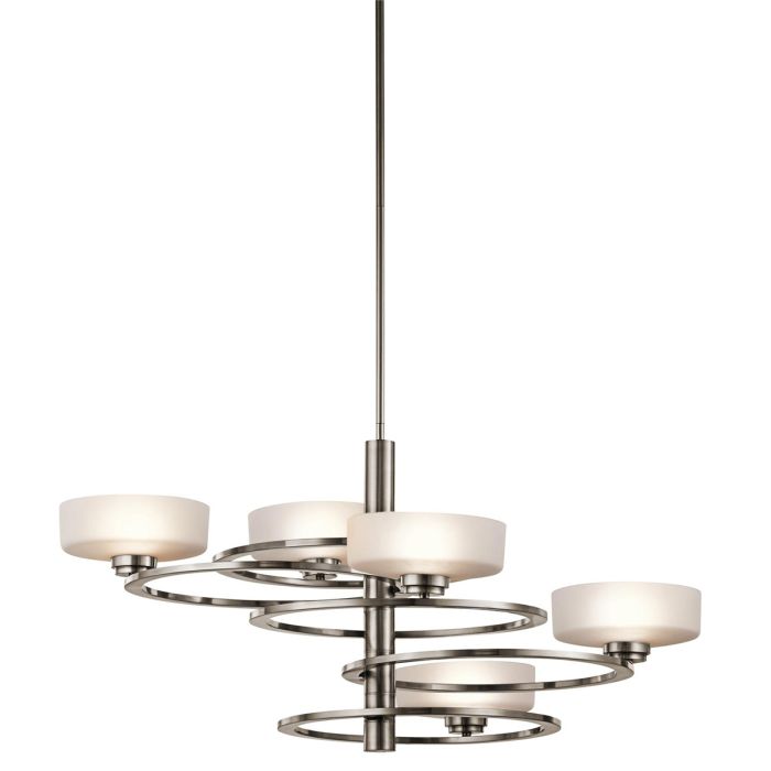Aleeka 5 Light Chandelier Classic Pewter - KL-ALEEKA5B