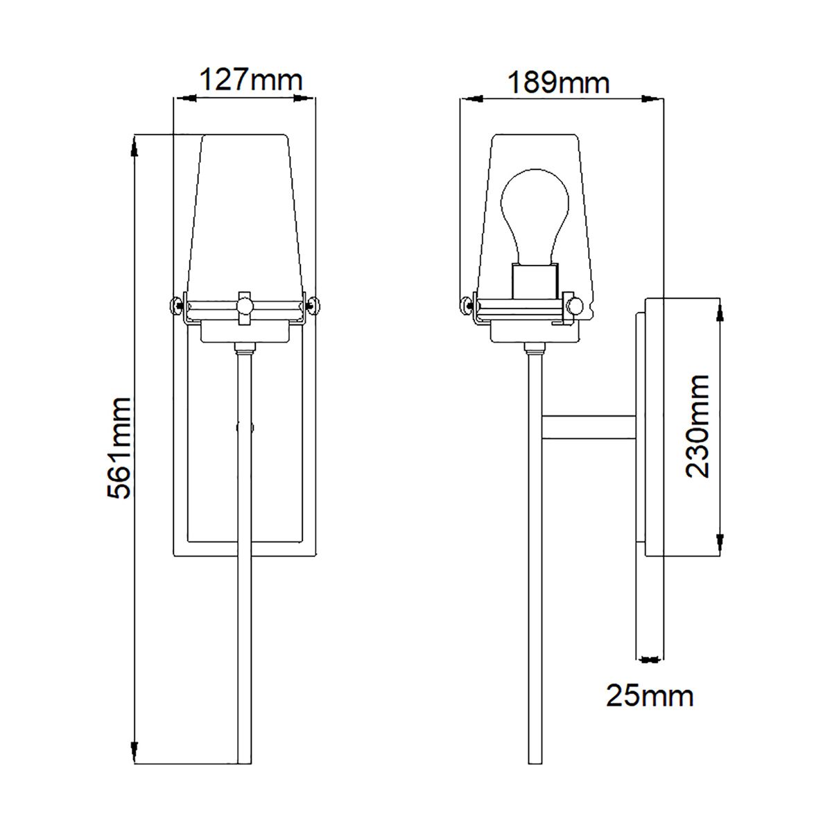 Alton Wall Light Chrome - KL-ALTON1-BATH-CH