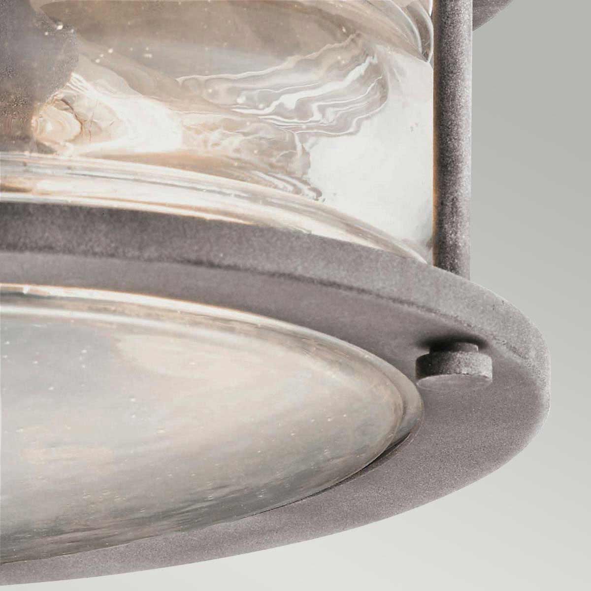 Ashland Bay Flush Mount Light Weathered Zinc - KL-ASHLANDBAY-F