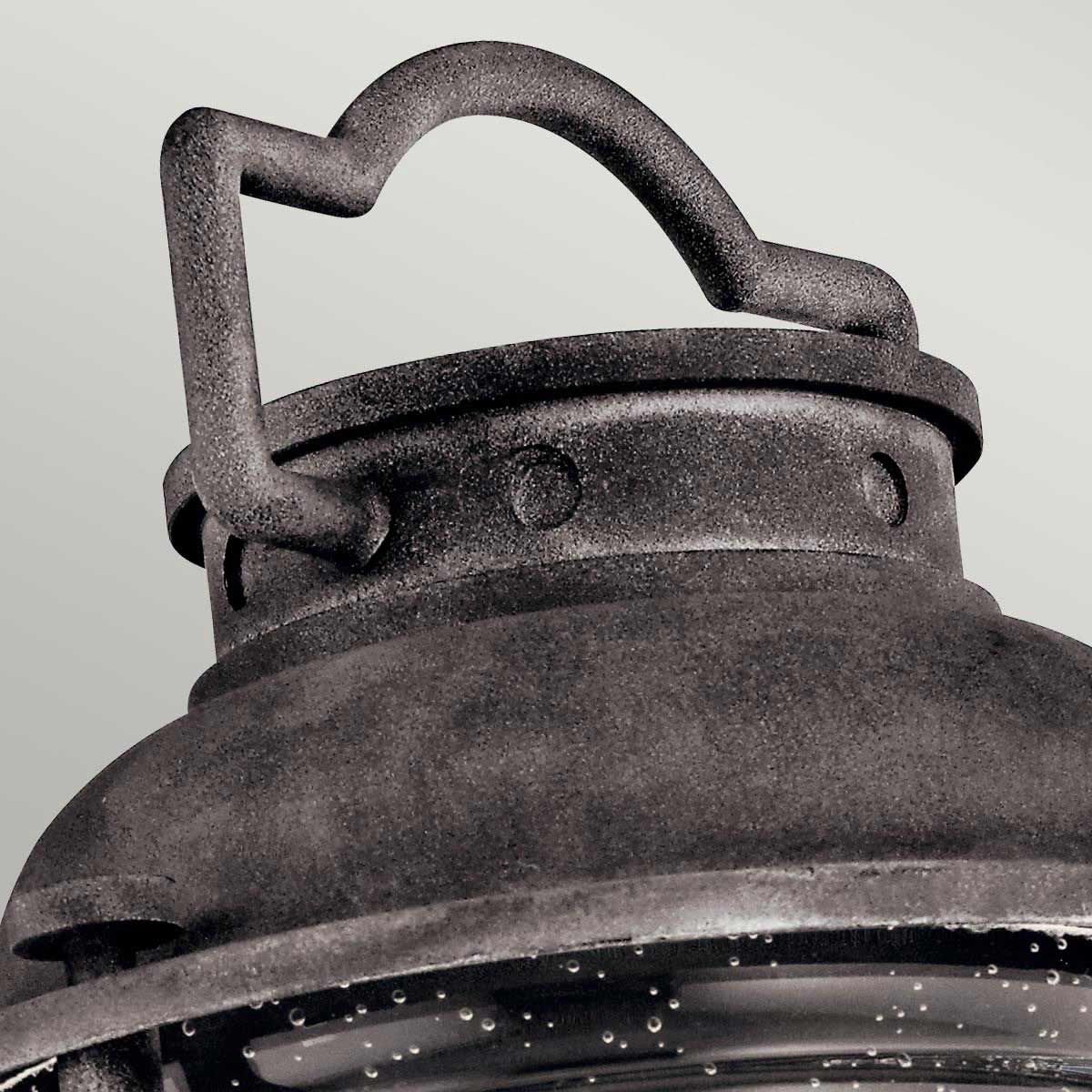 Ashland Bay Medium Pedestal Lantern Weathered Zinc - KL-ASHLANDBAY3-M